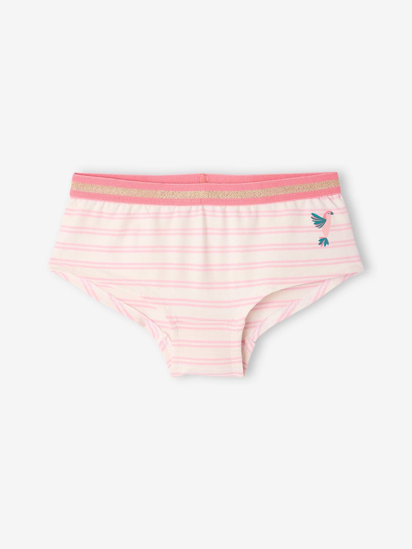 Thumbnail - Bio-Kollektion: 5er-Pack Mädchen Shortys mit Dschungelprint