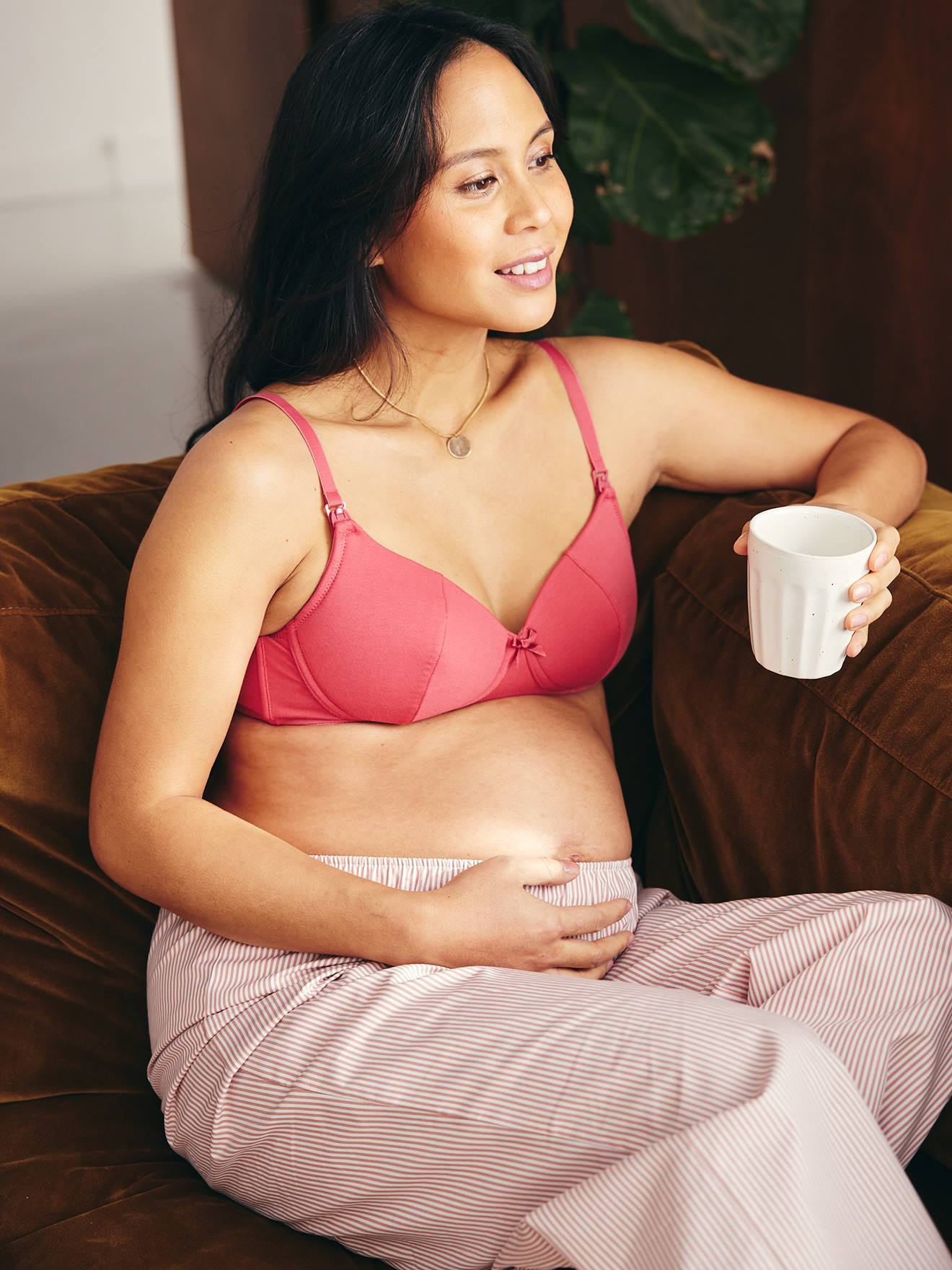 Vertbaudet 2Er-Pack Still-Bhs Ohne Bügel Himbeer 80D