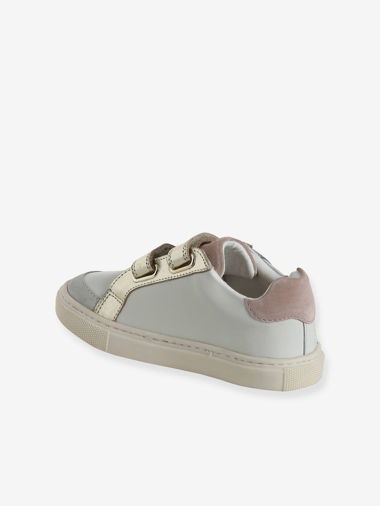 Thumbnail - Kinder Ledersneakers mit Klett und Anziehtrick