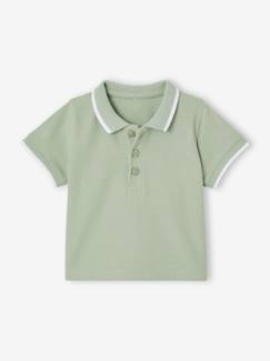 Babymode-Shirts & Rollkragenpullover-Jungen Baby Poloshirt mit Stickerei, personalisierbar