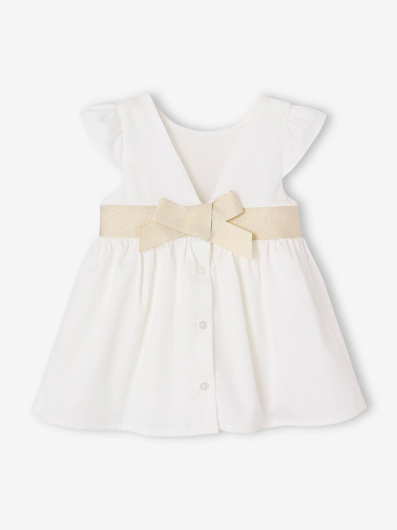Thumbnail - Mädchen Baby Festkleid mit Schleife hinten