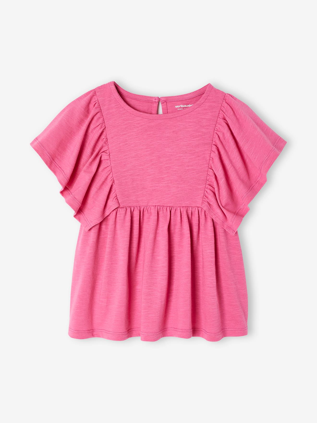 Mädchen Blusenshirt mit Recycling-Polyester pfingstrose