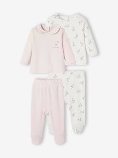 Babymode-Strampler & Schlafanzüge-Bio-Kollektion: 2er-Pack Baby Schlafanzüge