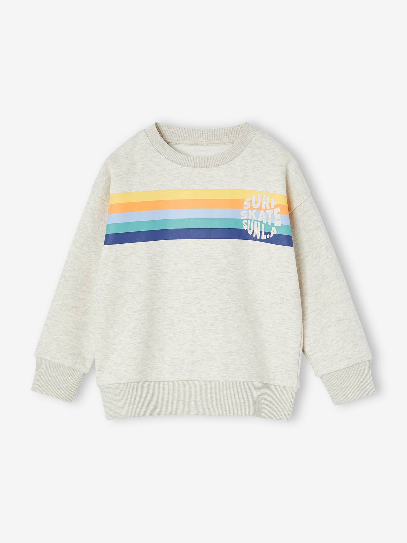 Thumbnail - Jungen Rundhals-Sweatshirt mit Recycling-Polyester