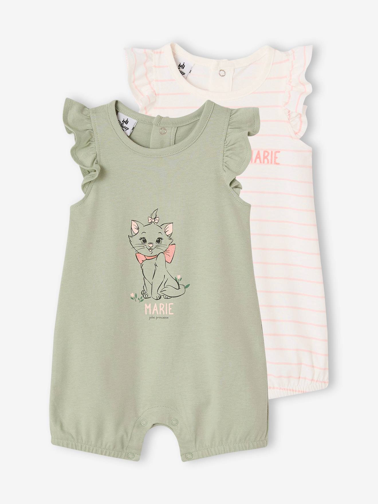 2er-Pack Baby Kurzoveralls Disney ARISTOCATS MARIE