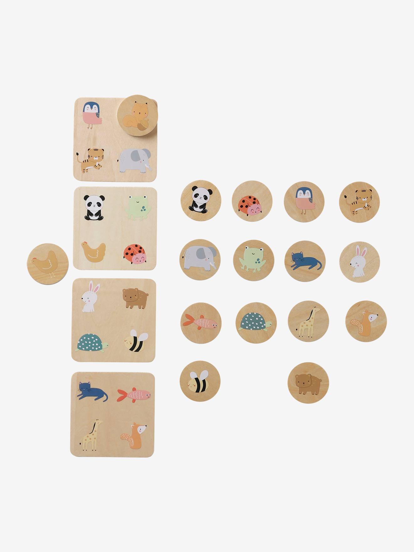 Baby Tier-Bingo aus Holz FSC natur von vertbaudet