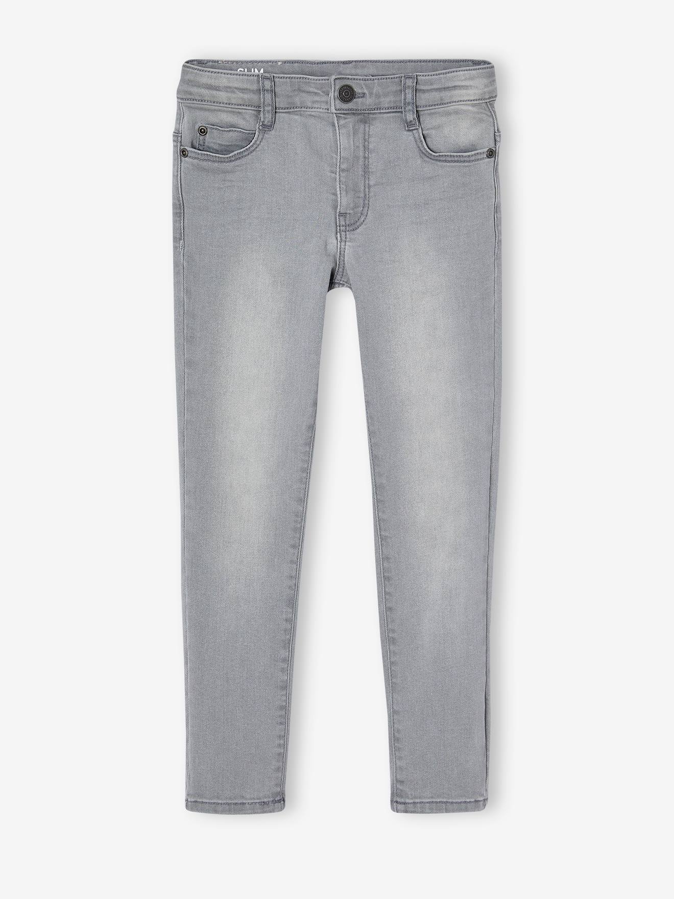Jungen Slim-Fit-Jeans Hüftweite REGULAR Bundweite verstellbar er denim