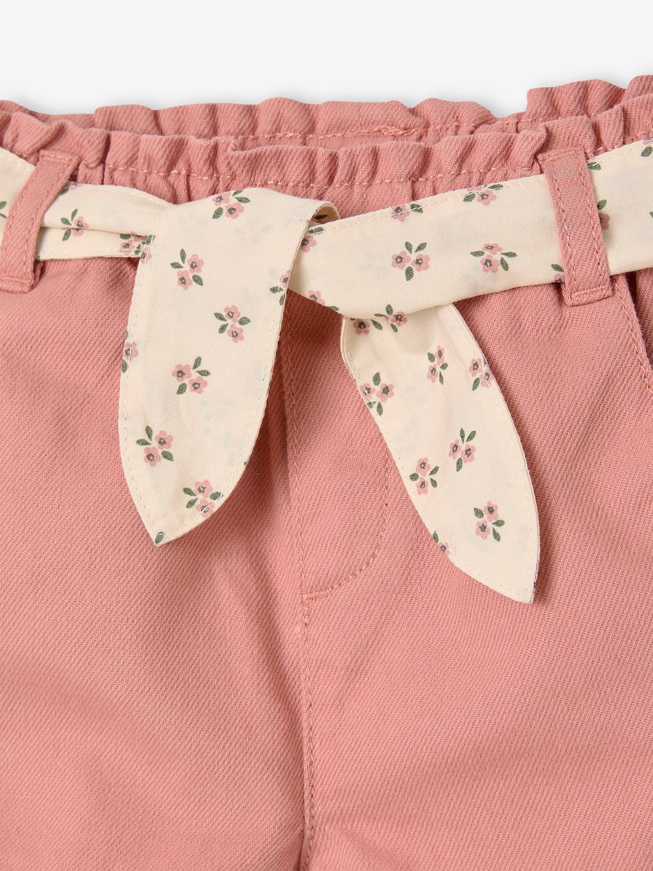 Thumbnail - Baby Paperbag-Shorts mit Gürtel