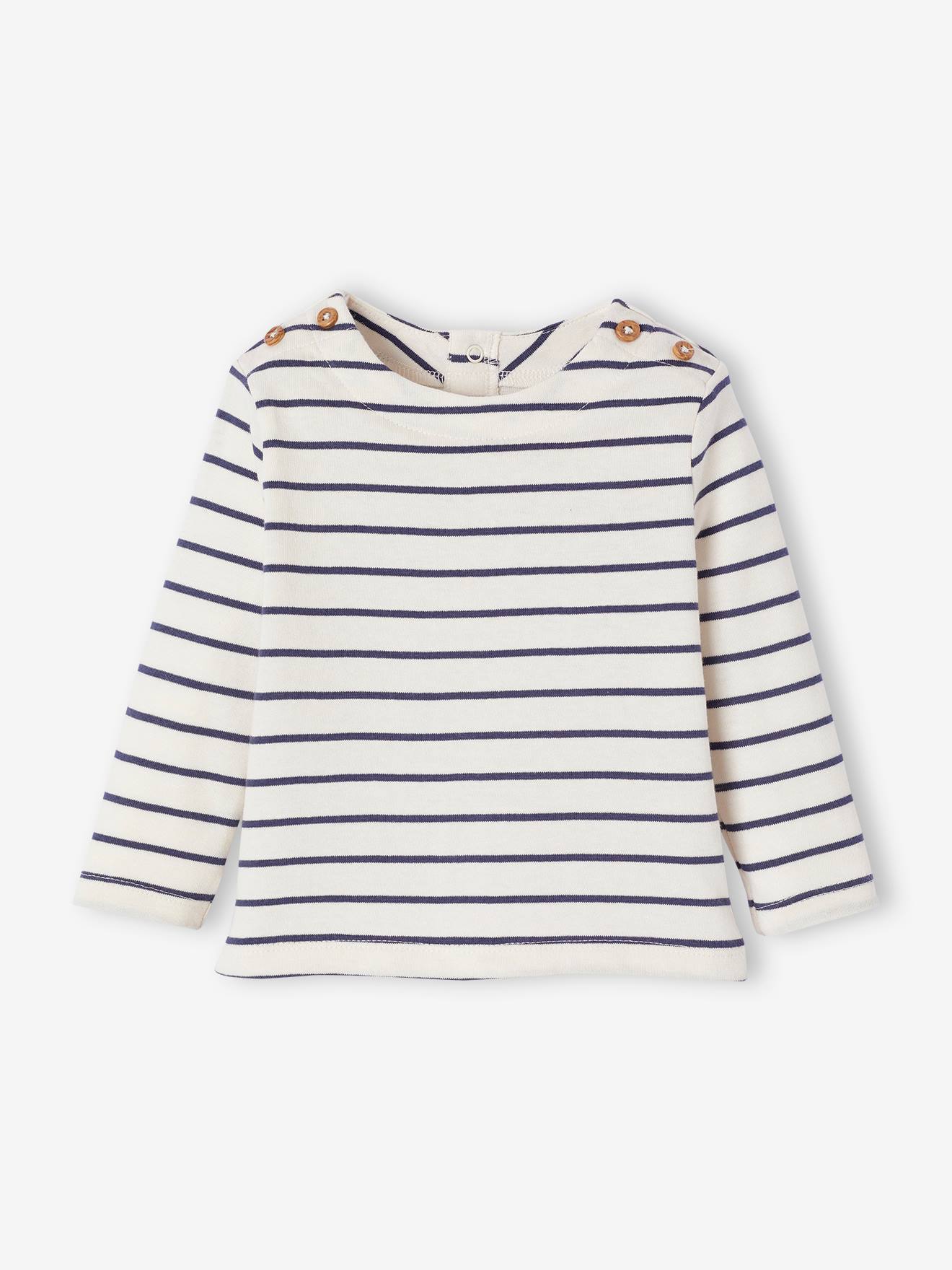 Baby Ringelshirt mit langen Ärmeln Bio-Baumwolle