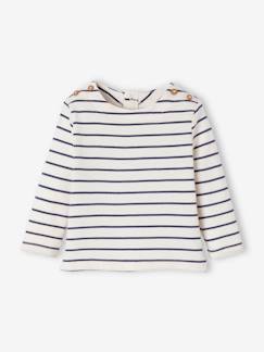 Babymode-Shirts & Rollkragenpullover-Bio-Kollektion: Baby Ringelshirt mit langen Ärmeln