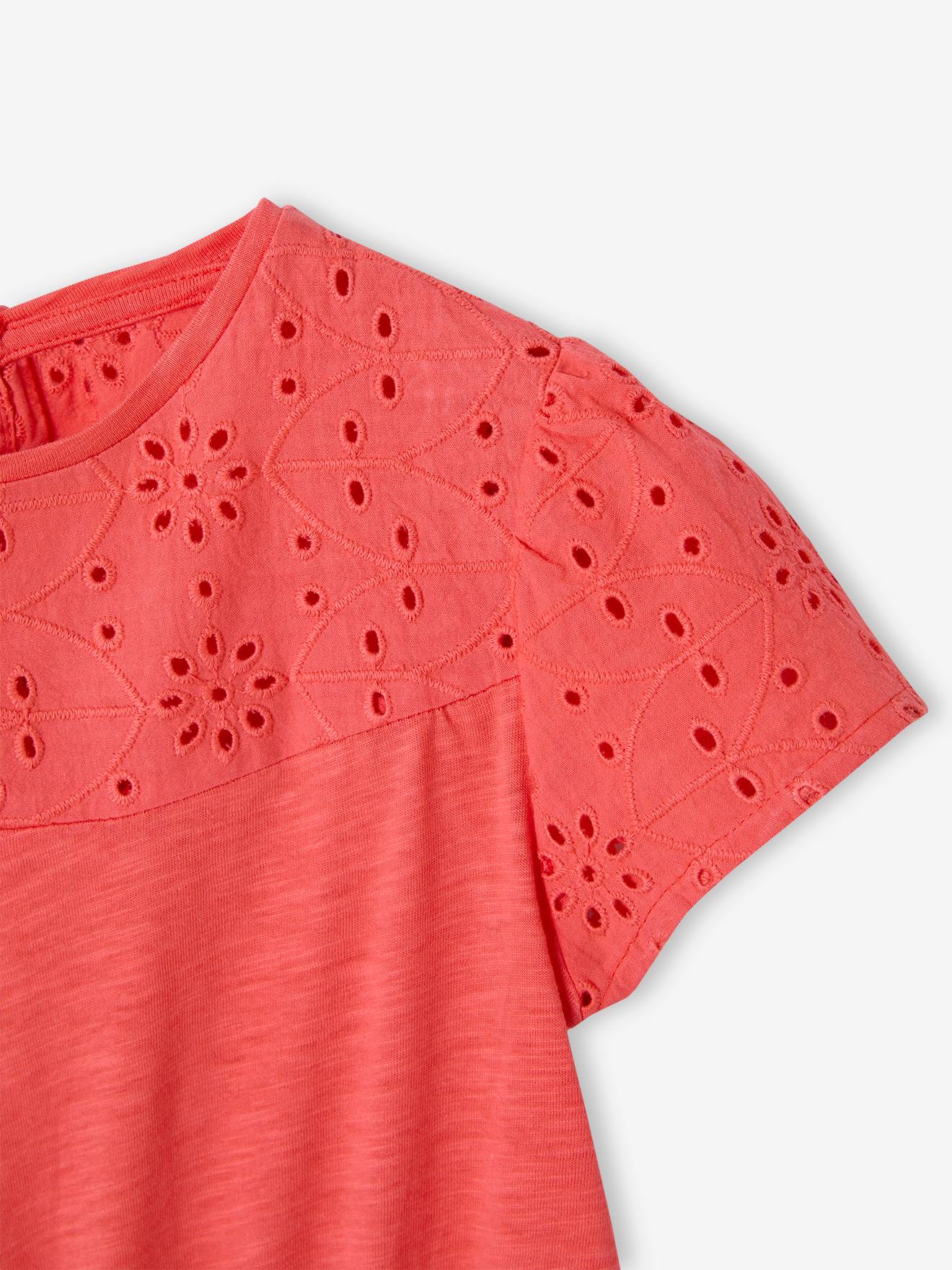 Thumbnail - Mädchen Kleid mit Lochstickerei