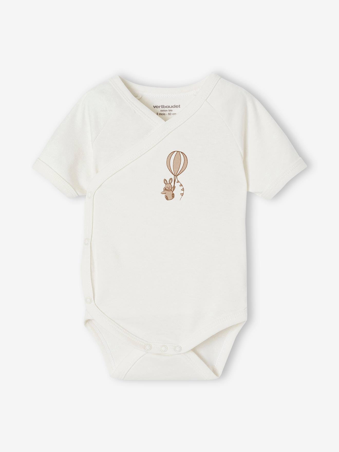 Thumbnail - Bio-Kollektion: 5er-Pack Baby Kurzarm-Bodys mit Heißluftballon