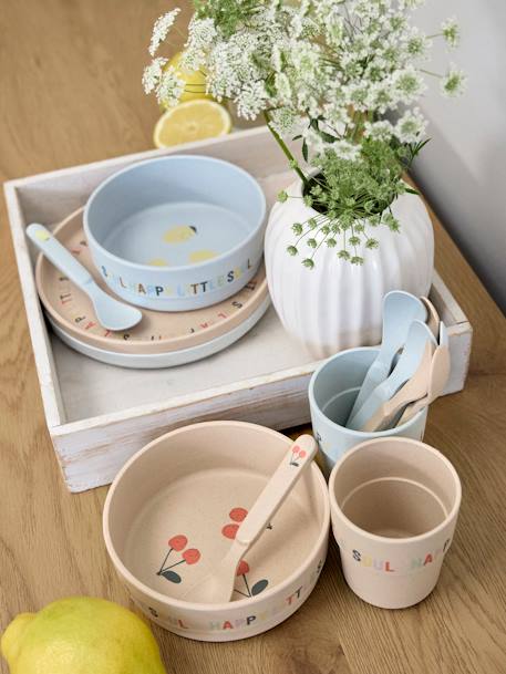 Kinder Esslern-Geschirr LITTLE WATER/GARDEN EXPLORER LÄSSIG beige regenbogen+beige wal+blush+eisblau+graugrün/wald fuchs+orange+rosa/wald hase+rot 14