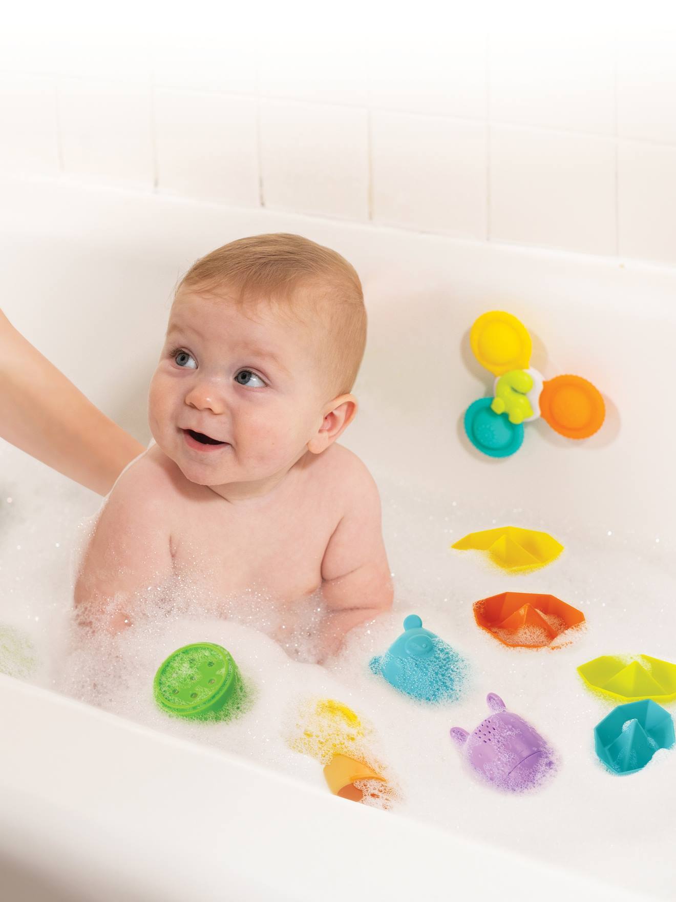 Infantino Badewannenspielzeug Baby Silikon Mehrfarbig Einheitsgröße
