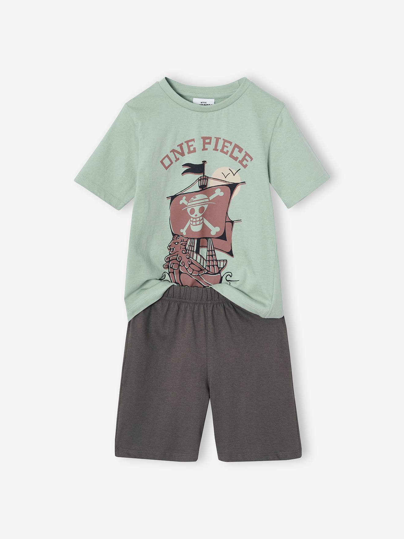 Zweifarbiger Kinder Sommer-Schlafanzug ONE PIECE