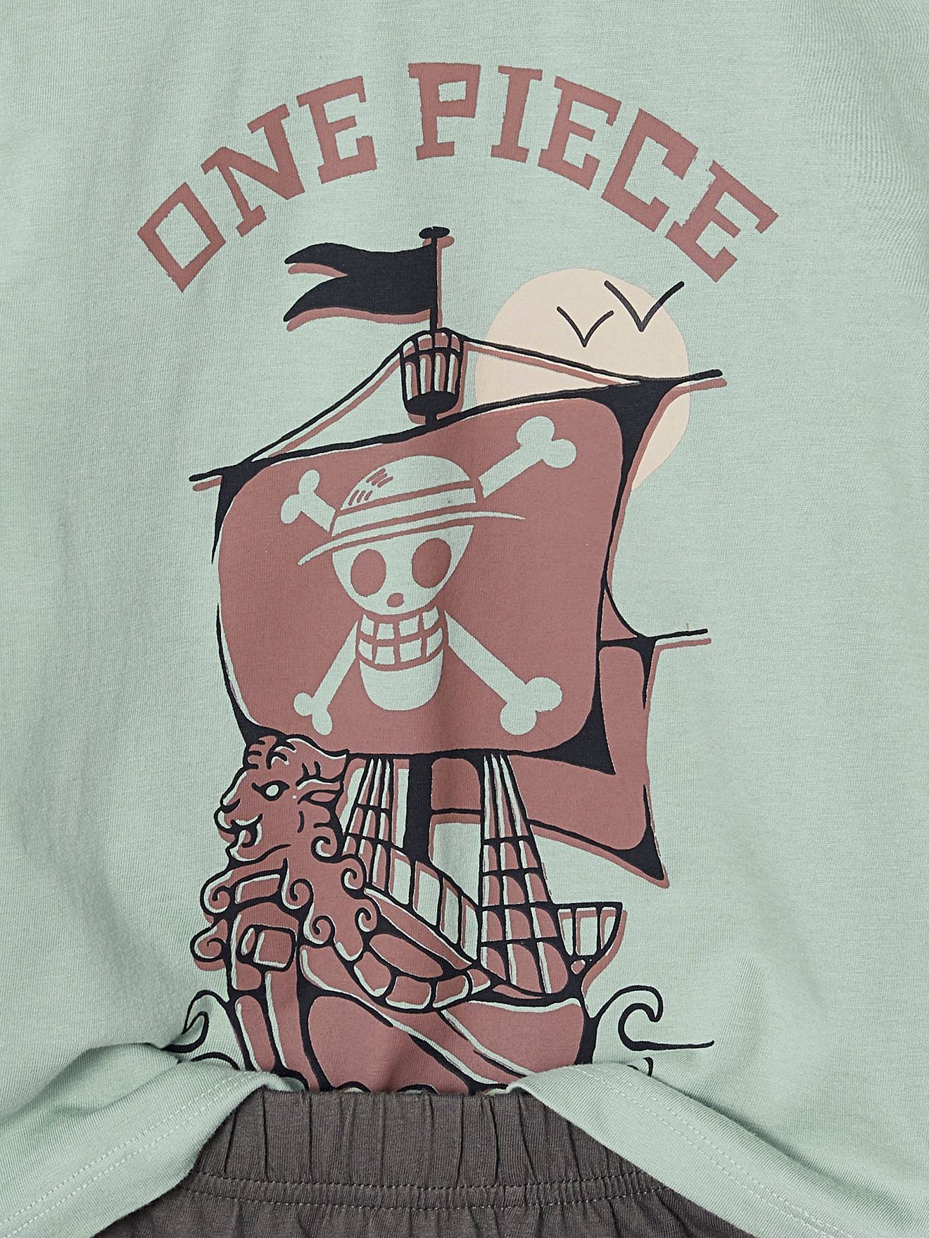 Thumbnail - Zweifarbiger Kinder Sommer-Schlafanzug ONE PIECE