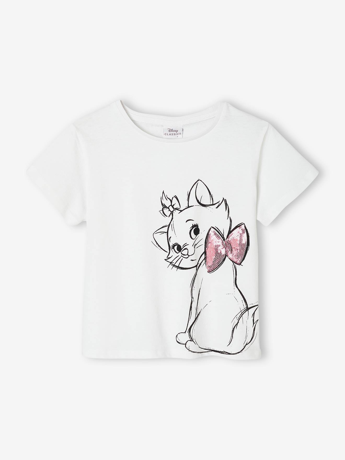 Kinder T-Shirt mit Pailletten Disney ARISTOCATS MARIE