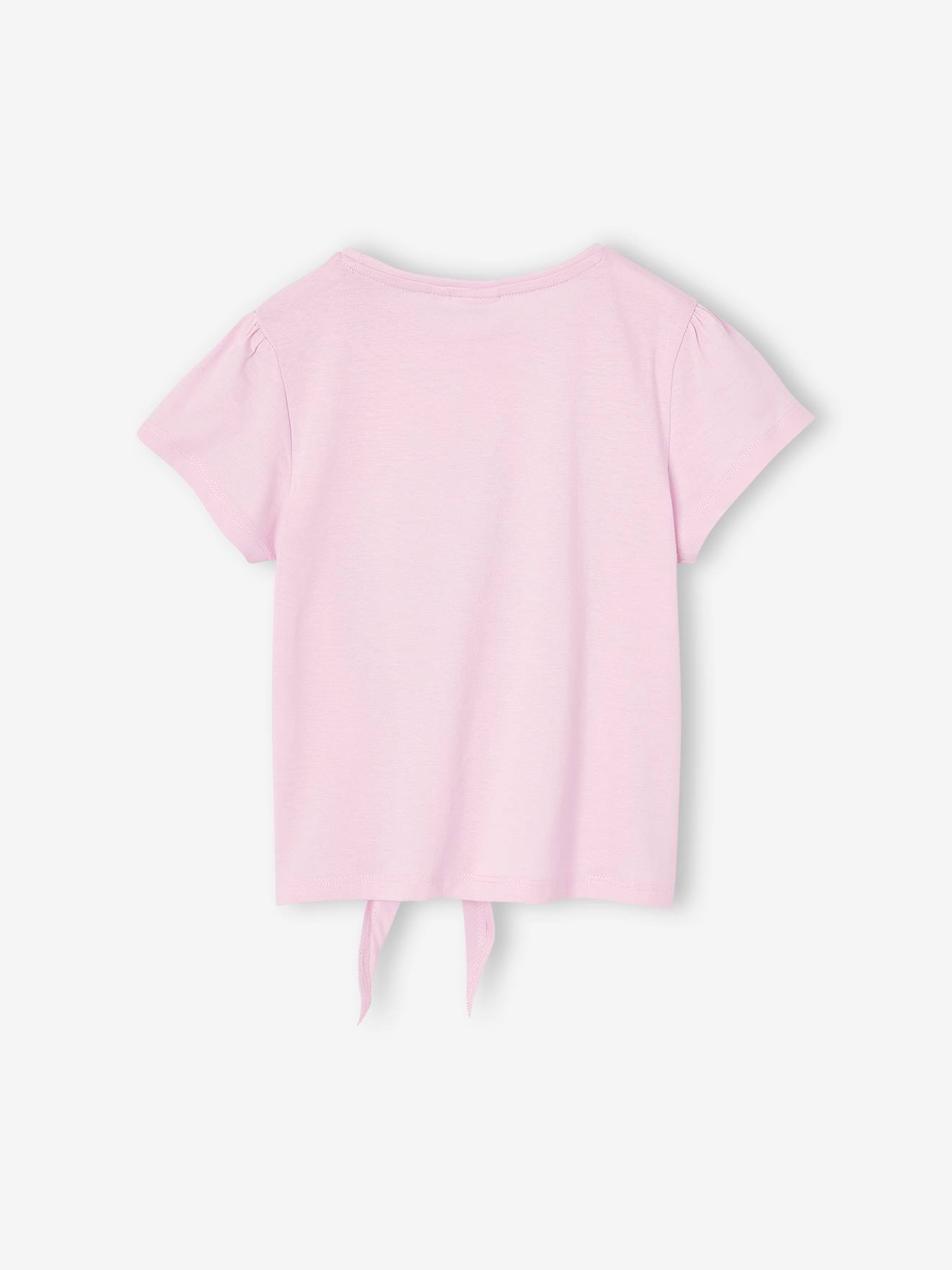 Thumbnail - Kinder T-Shirt mit Knoten und Schrift Disney LILO & STITCH pulver lila