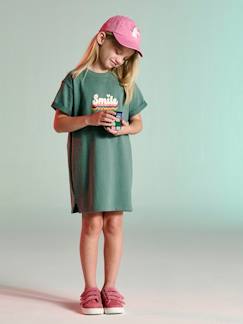 Maedchenkleidung-Kleider-Leichtes Mädchen Sweatkleid mit Aufdruck