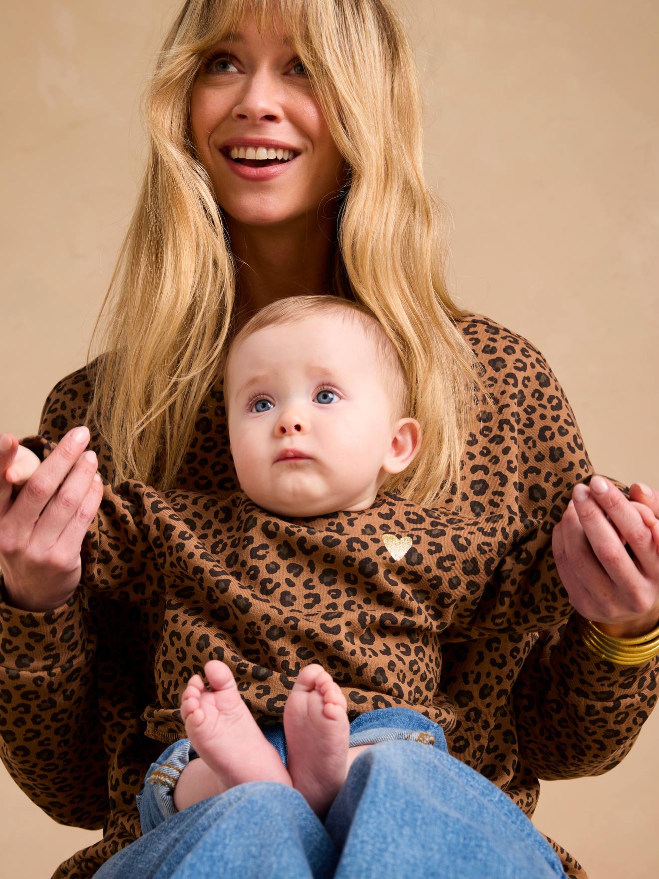Thumbnail - Baby Sweatshirt ENVIE DE FRAISE Mama-Tochter-Capsule LEOPARD