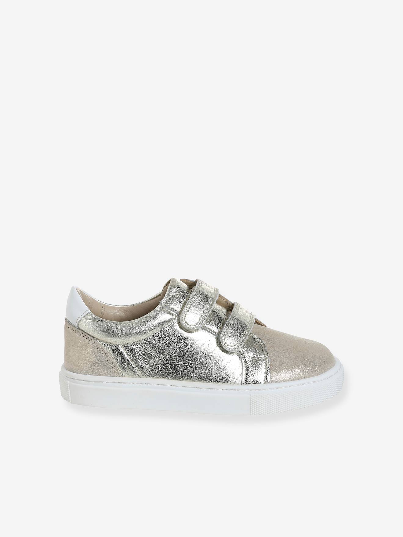 Thumbnail - Kinder Ledersneakers mit Klett und Anziehtrick