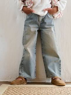 Maedchenkleidung-Jeans-Weite Mädchen Jeans mit Dehnbund, Bundweite verstellbar