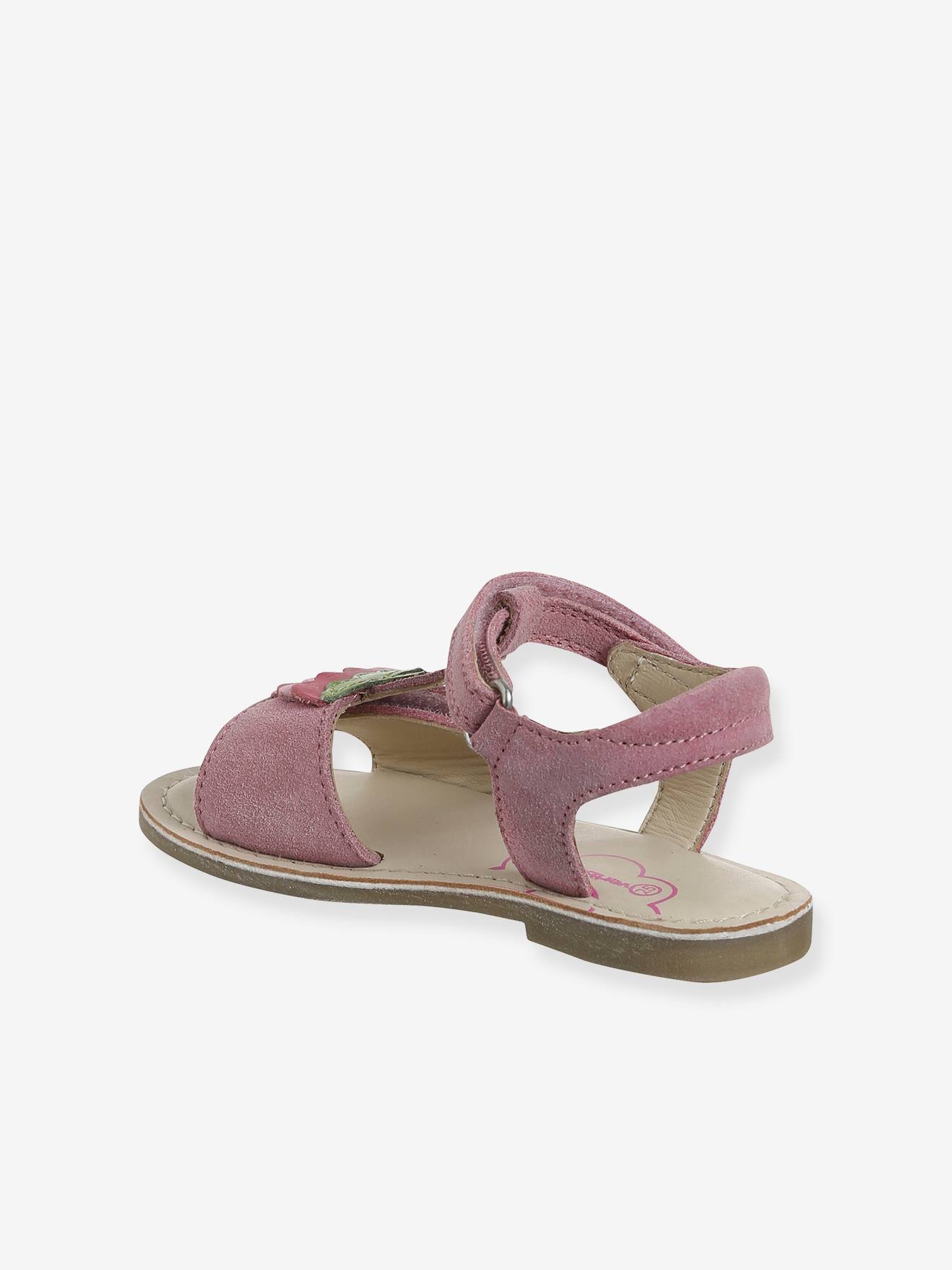 Thumbnail - Kinder Leder-Sandalen mit Klett und Anziehtrick