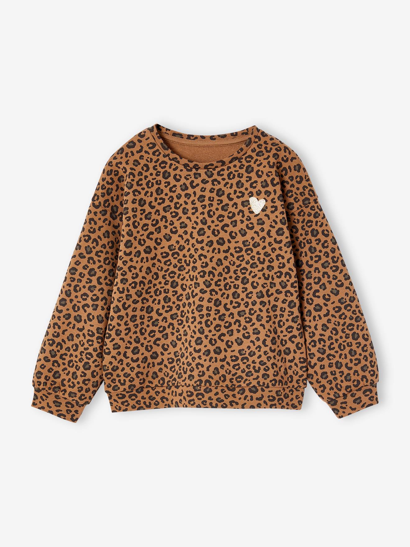 Thumbnail - Mädchen Sweatshirt ENVIE DE FRAISE Mama-Tochter-Capsule LEOPARD