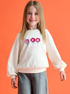 Maedchenkleidung-Pullover, Strickjacken & Sweatshirts-Mädchen Sweatshirt mit Print, Recycling-Polyester