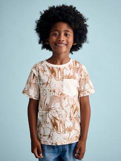 Jungenkleidung-Jungen T-Shirt, Print und Brusttasche