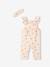 Baby-Set: Sweat-Overall & Haarband mit Recycling-Polyester vanille 2