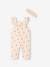 Baby-Set: Sweat-Overall & Haarband mit Recycling-Polyester vanille 4