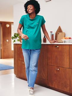 Umstandsmode-Sportmode-T-Shirt aus Baumwolle, Schwangerschaft & Stillzeit, personalisierbar
