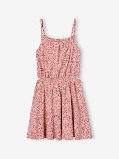 Maedchenkleidung-Kleider-Mädchen Trägerkleid mit Cut-out an den Seiten