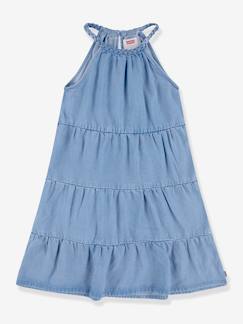 Maedchenkleidung-Kleider-Langes Mädchen Volantkleid Halter Tiered Dress Levi's
