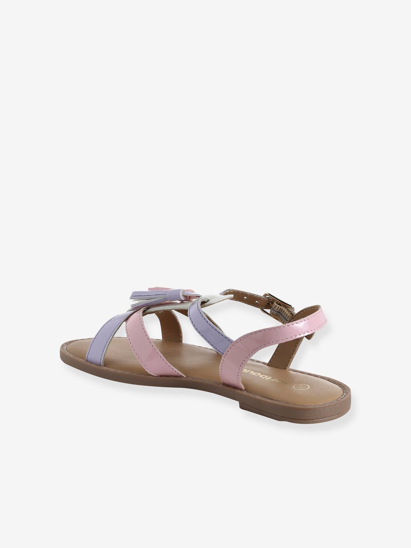 Thumbnail - Offene Mädchen Sandalen mit Pastell-Quasten