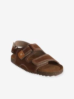 Kinderschuhe-Kinder Leder-Sandalen mit Klett und Anziehtrick
