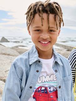 Jungenkleidung-Gestreiftes Jungen Overshirt