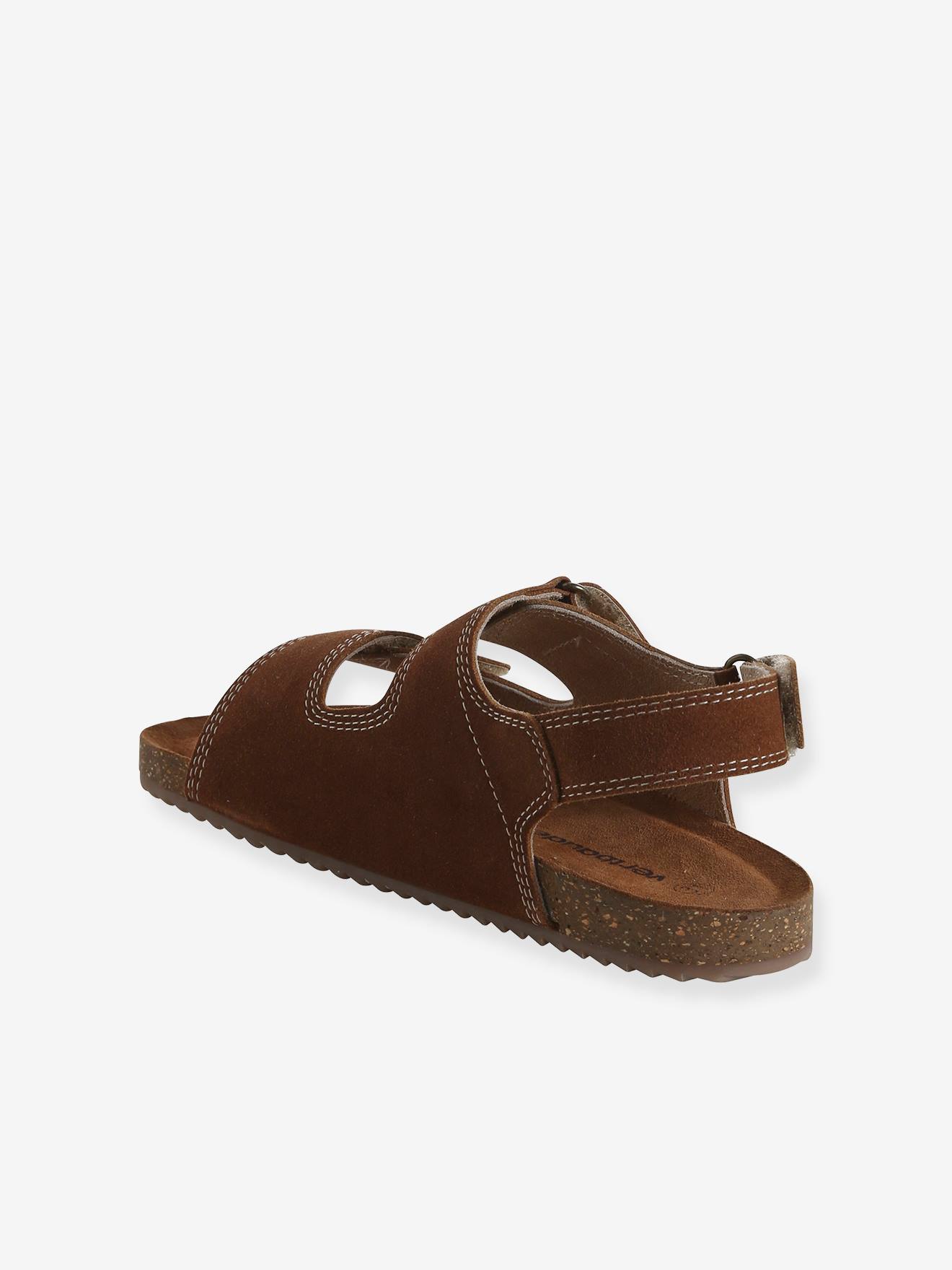Thumbnail - Kinder Klettsandalen aus Leder camel