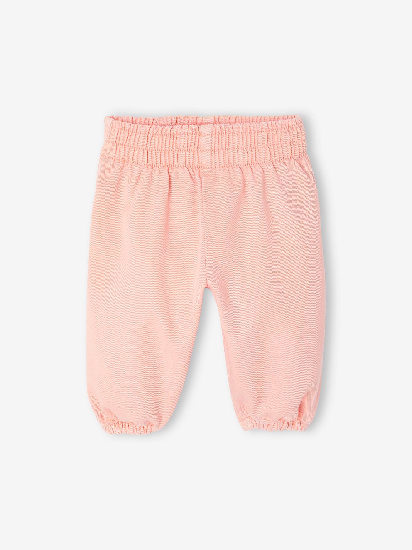 Baby Mädchen Hose aus Twill hell