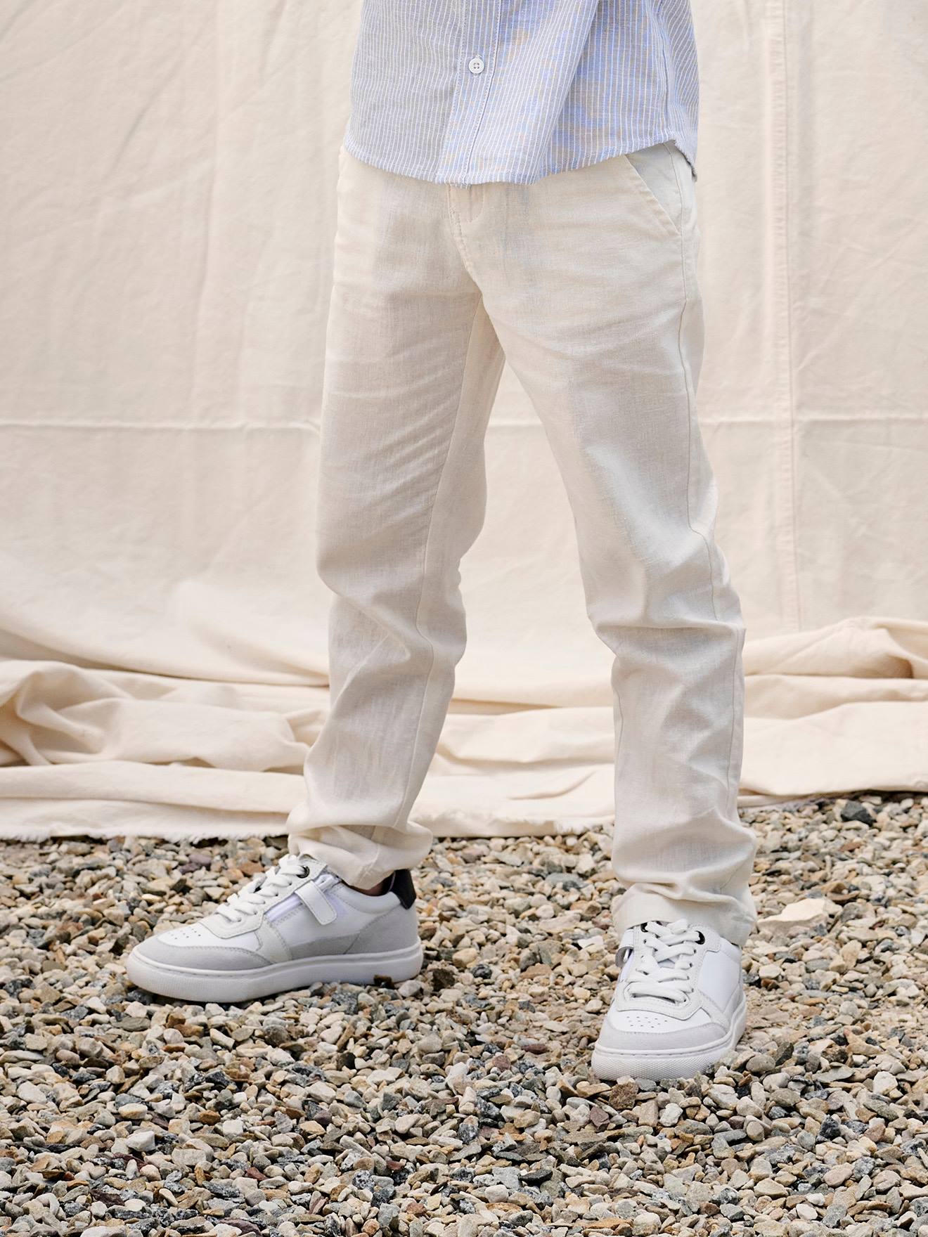 Vertbaudet Festliche Jungen Chinohose Hellbeige 158/164