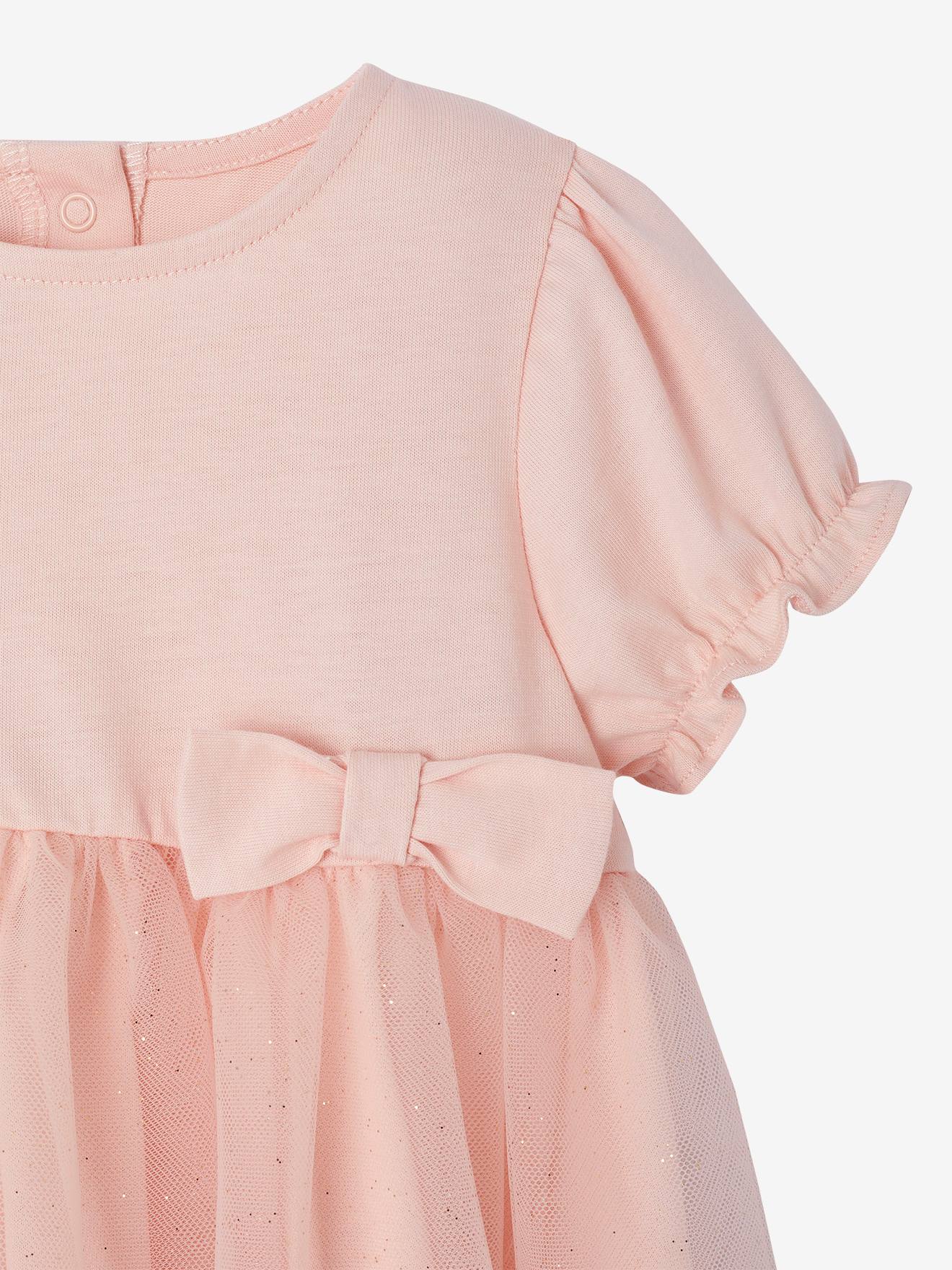 Thumbnail - Mädchen Baby Festkleid mit Glitzertüll hell