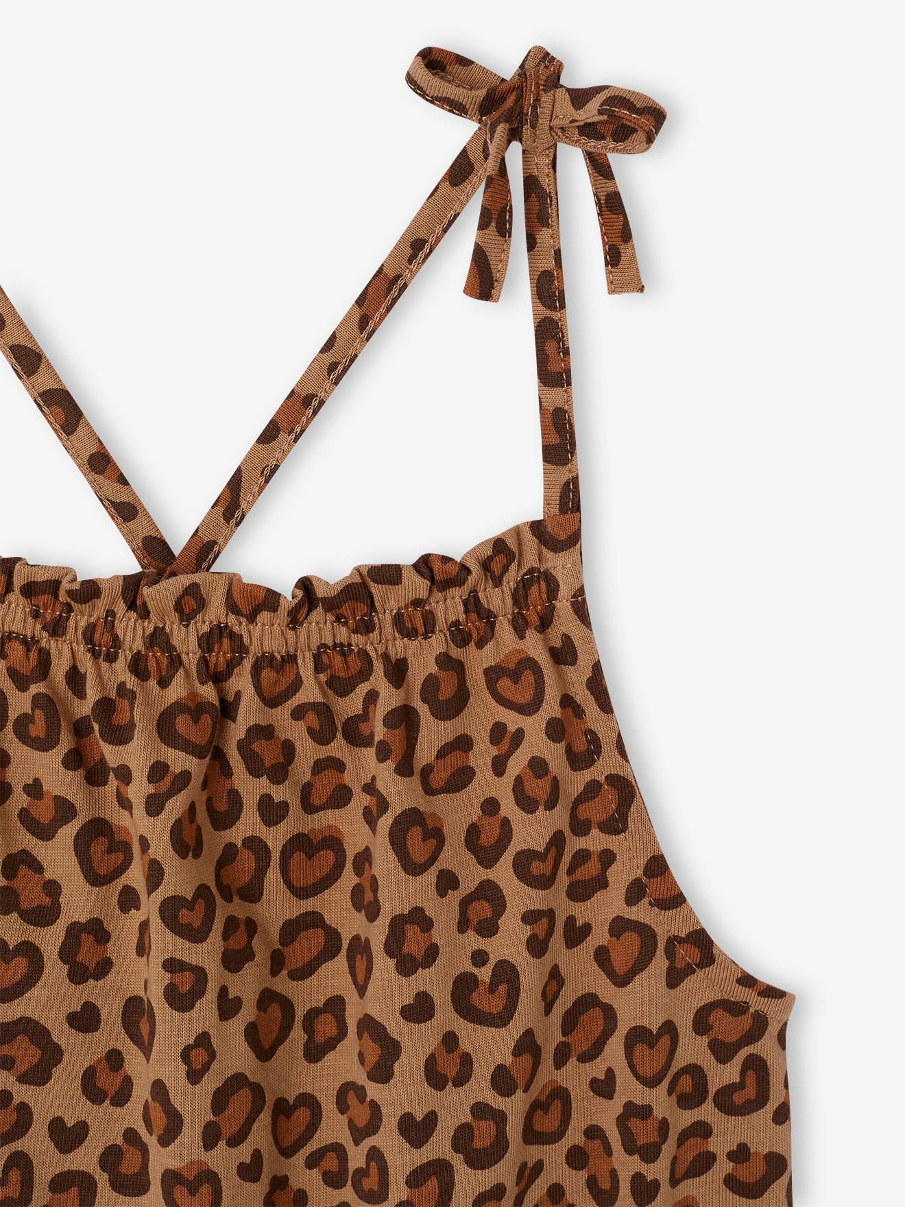 Thumbnail - Schulterfreier Mädchen Jumpsuit mit Alloverprint