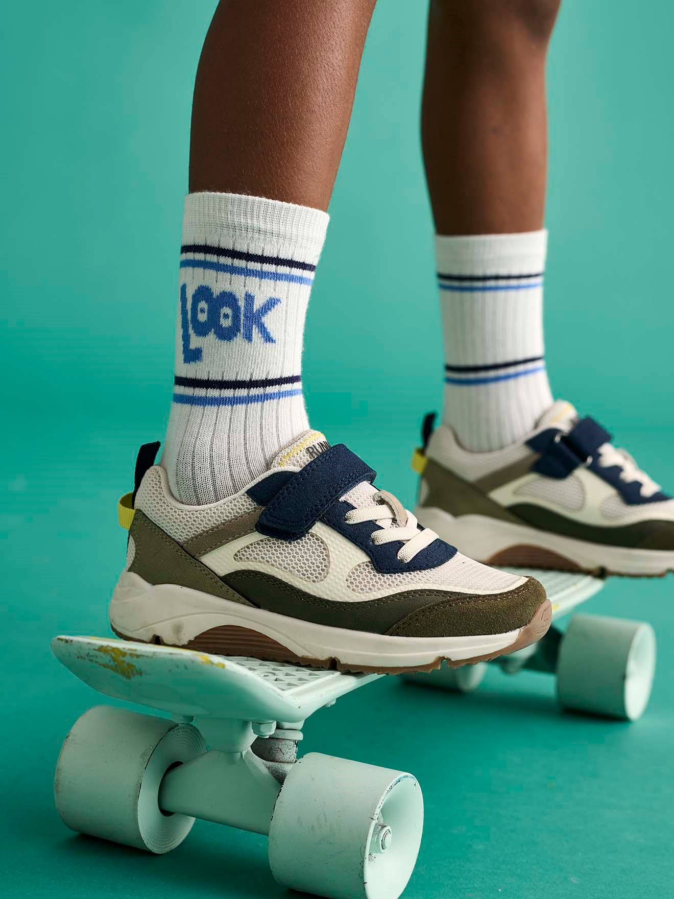 Thumbnail - 4er-Pack gerippte Sportsocken für Kinder