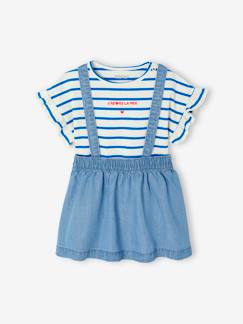 Babymode-Kleider & Röcke-Mädchen Baby-Set: T-Shirt & Trägerrock