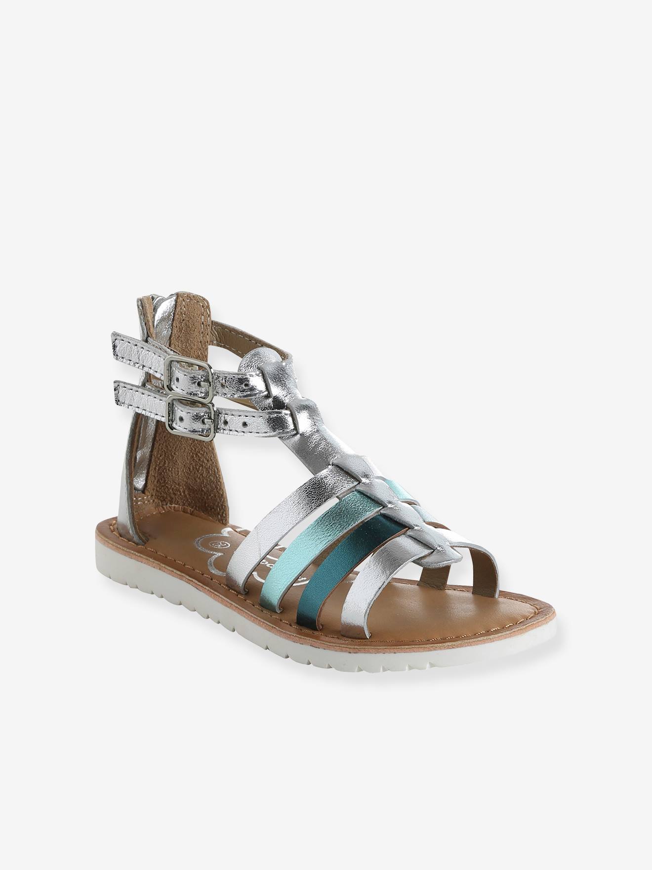 Kinder Römersandalen aus Leder mit Anziehtrick