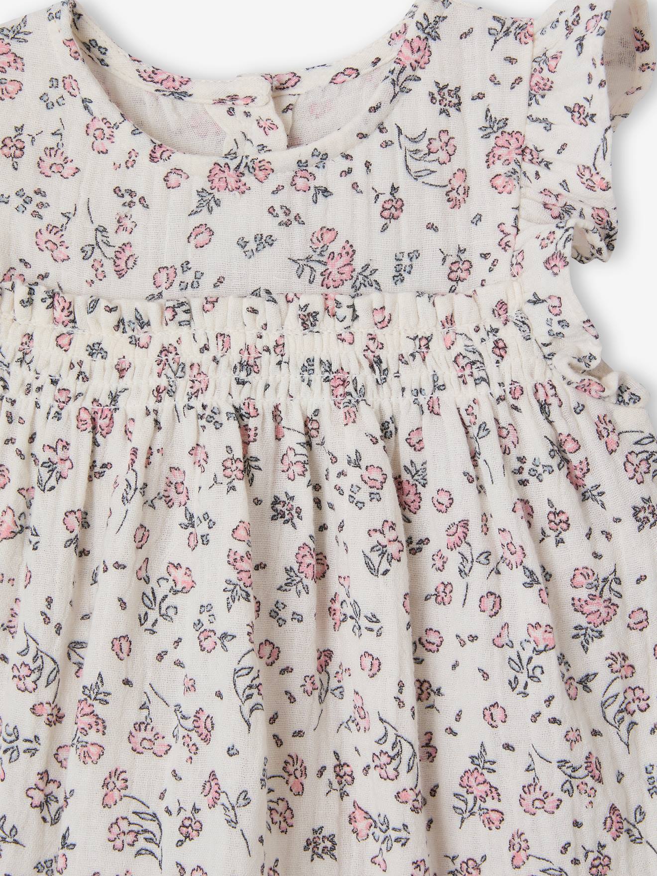 Thumbnail - Festliches Mädchen Baby Kleid mit integriertem Slip