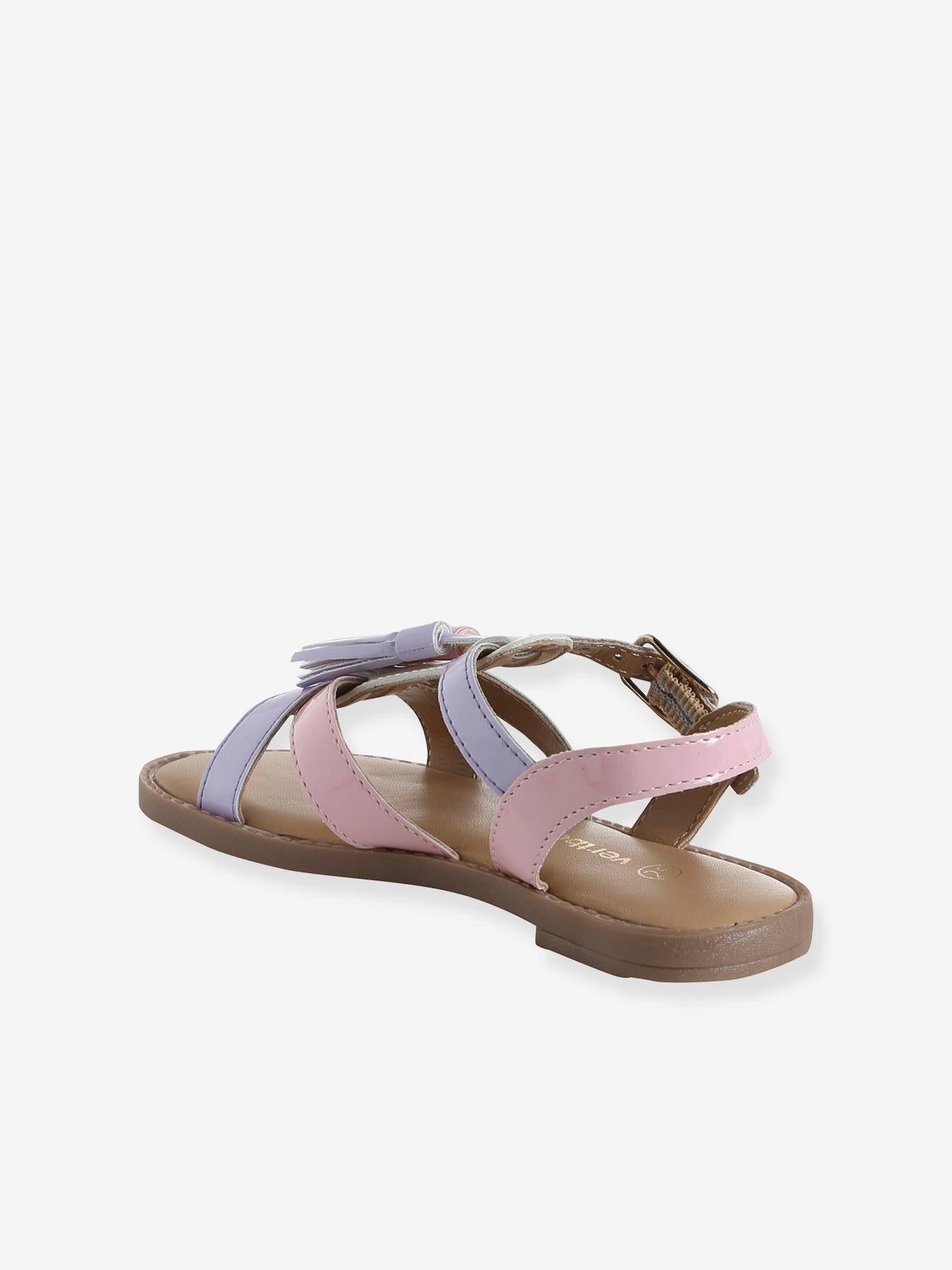 Thumbnail - Offene Mädchen Sandalen mit Quasten in Pastellfarben
