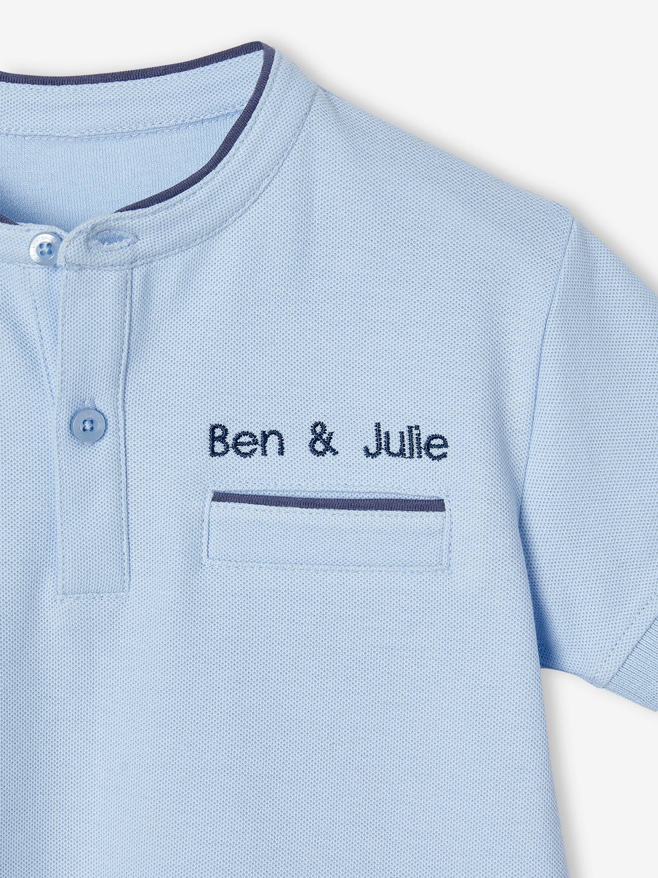 Thumbnail - Jungen Poloshirt mit Stehkragen