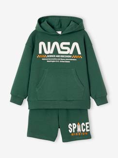 Jungenkleidung-Pullover, Strickjacken, Sweatshirts-Sweatshirts-Kinder-Set: Kapuzensweatshirt & Sweatshorts NASA